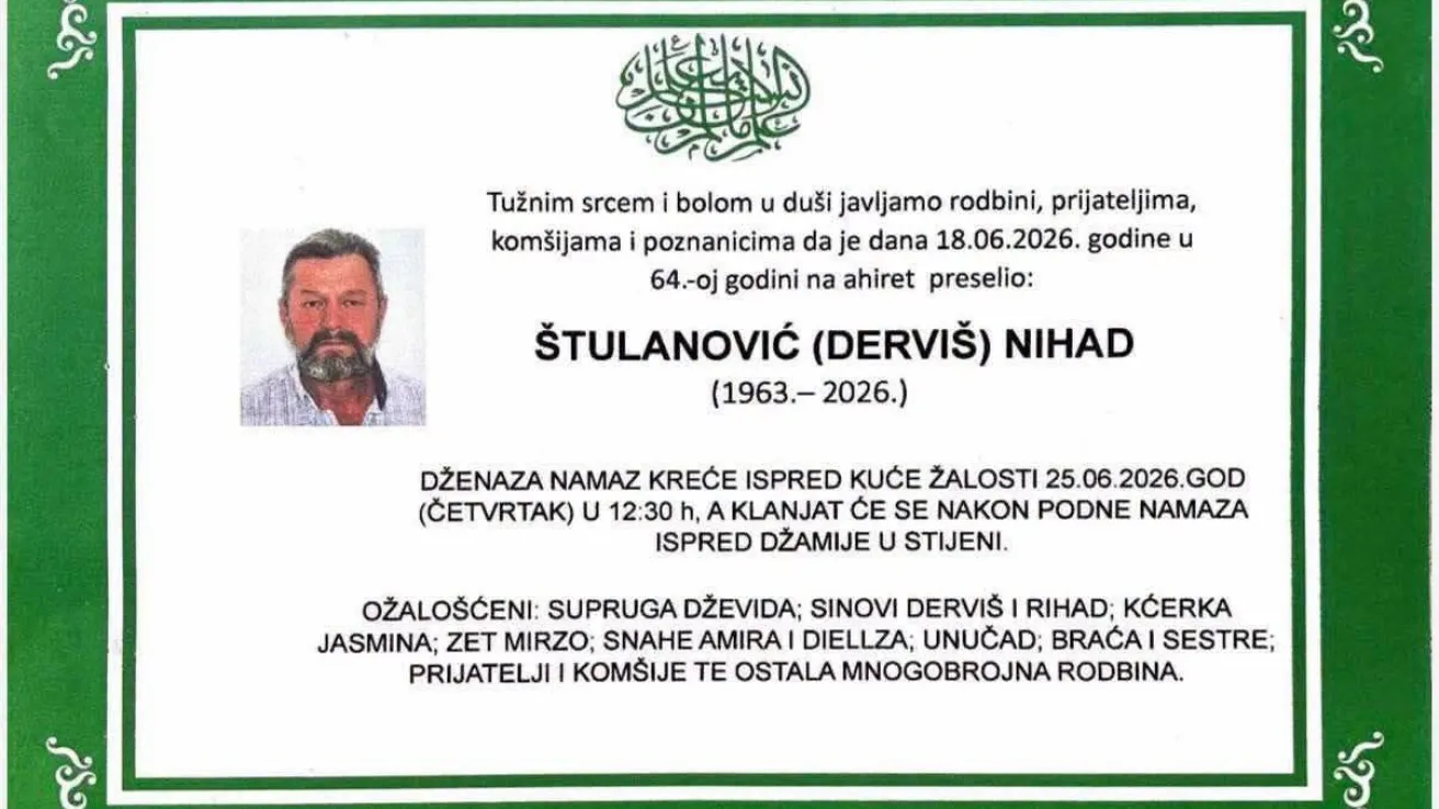 &Scaron;tulanović (Dervi&scaron;) Nihad