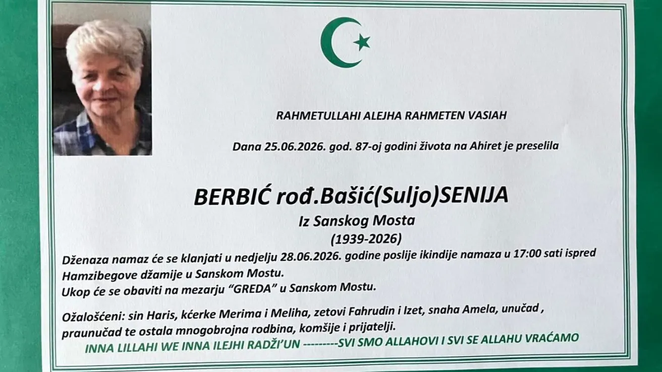 Berbić rođ. Ba&scaron;ić (Suljo) Senija