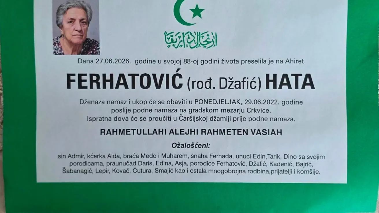 Ferhatović (rođ. Džafić) Hata