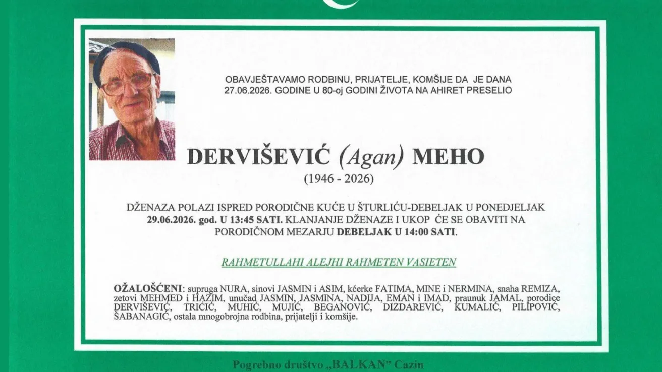 Dervi&scaron;ević (Agan) Meho