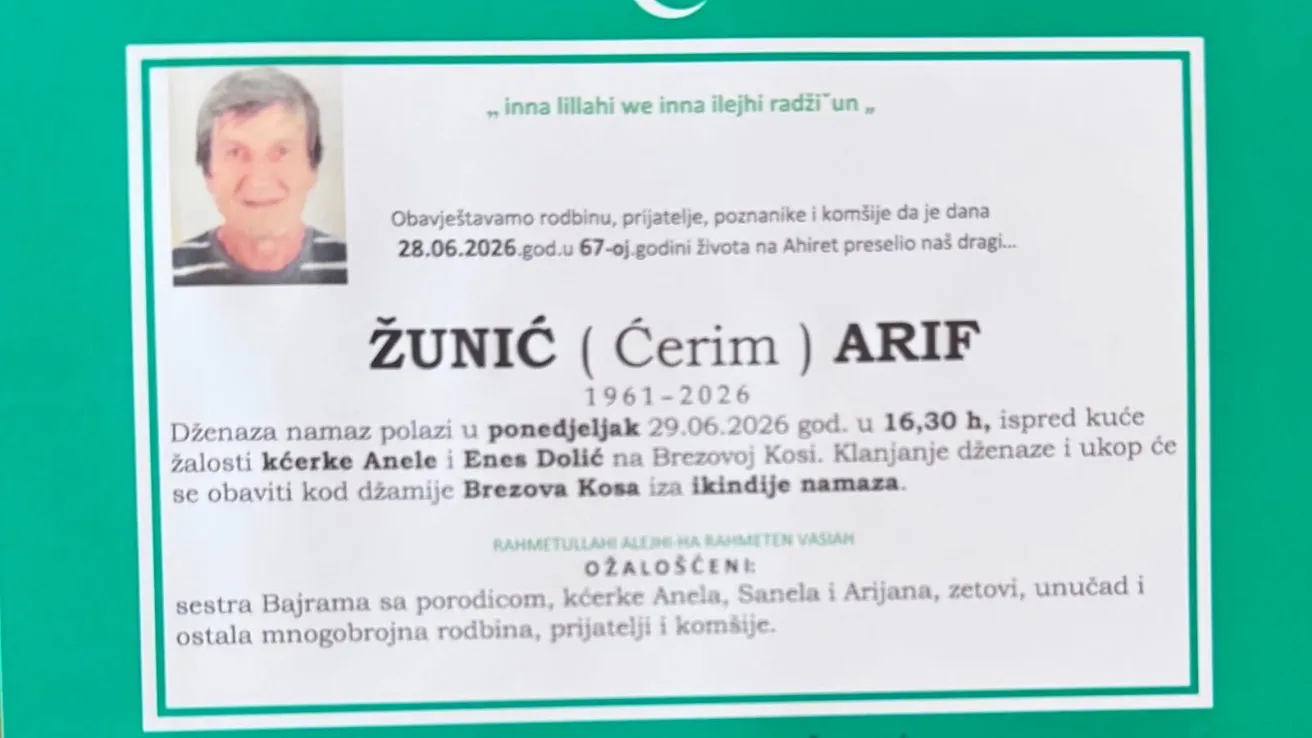 Žunić (Ćerim) Arif