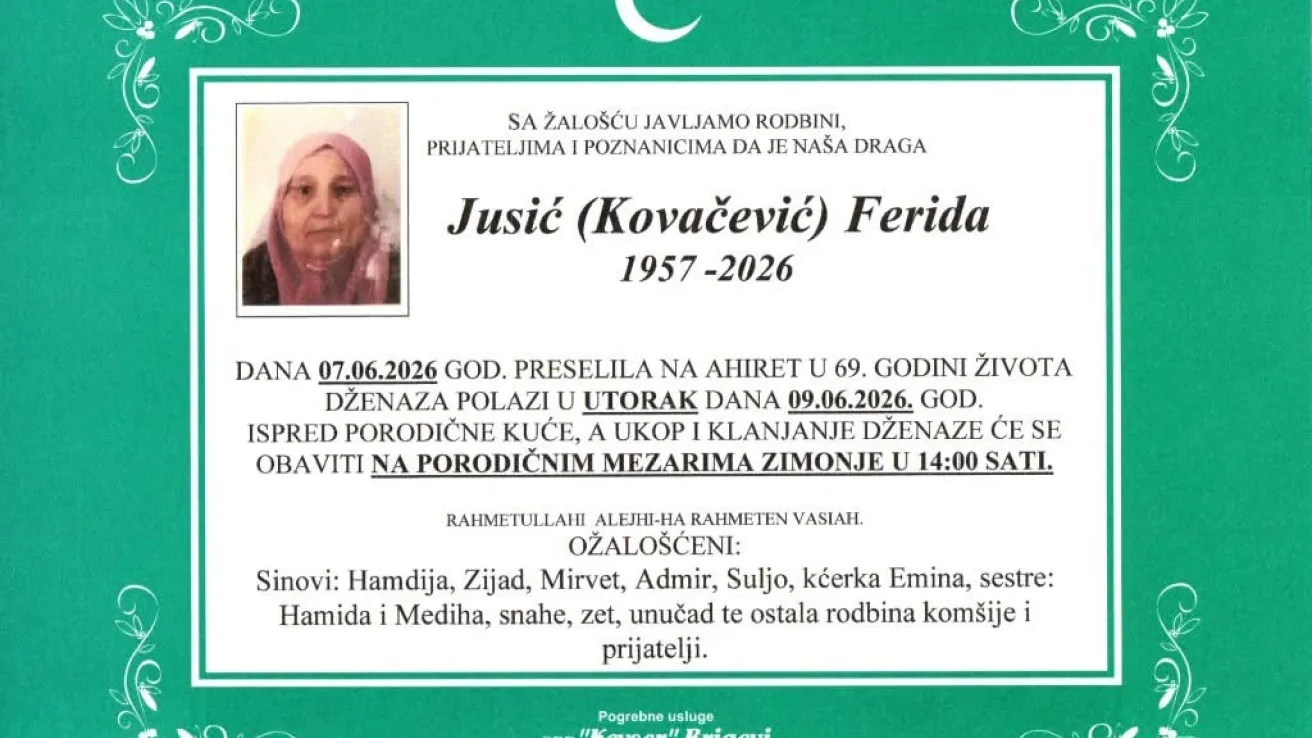 Jusić (Kovačević) Ferida