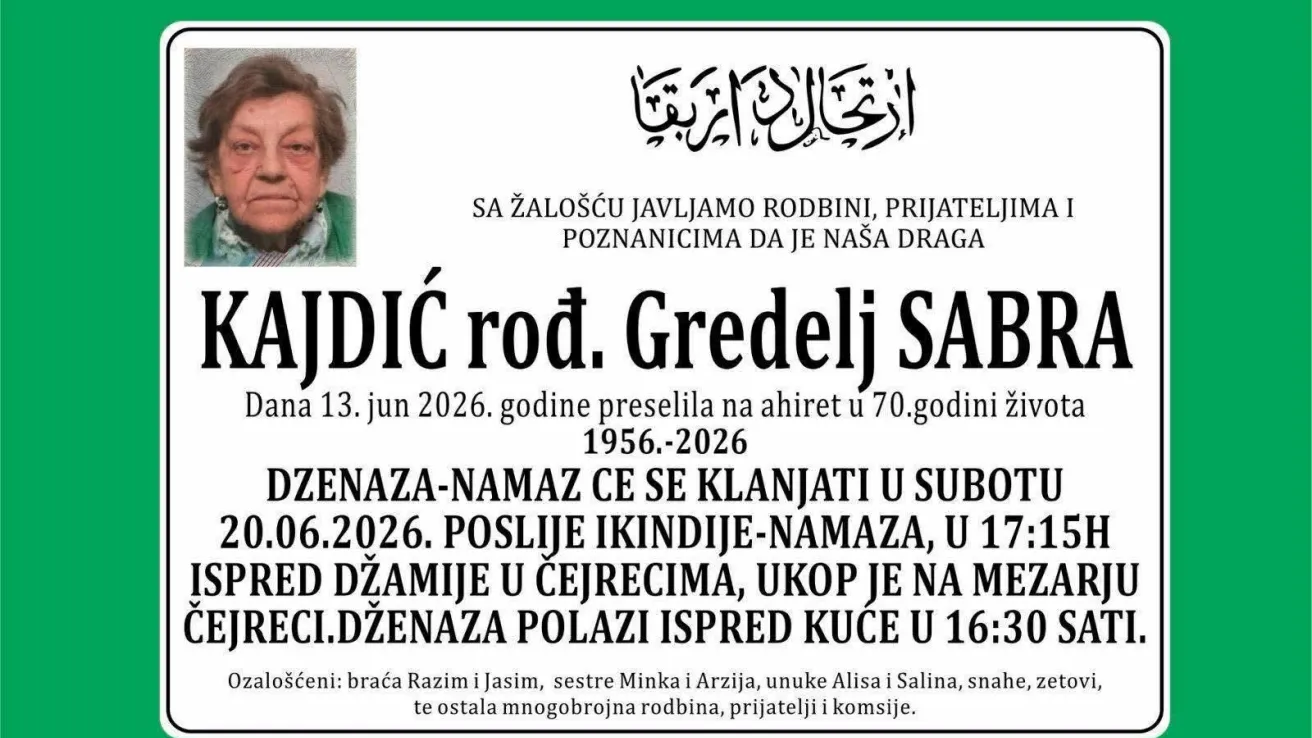 Kajdić rođ. Gredelj Sabra