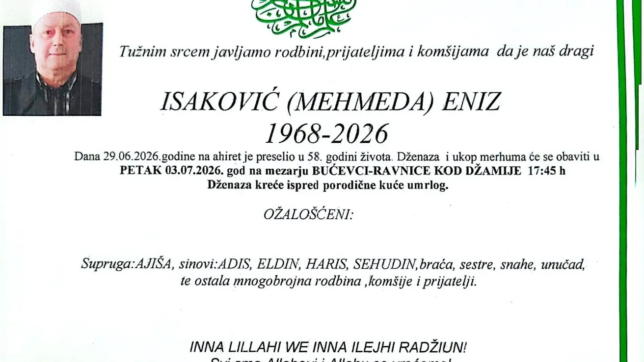 Isaković (Mehmeda) Eniz