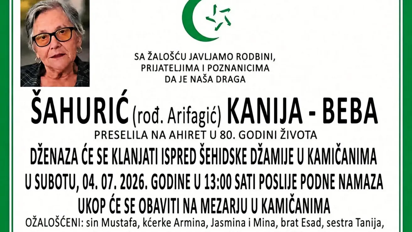 &Scaron;ahurić (rođ. Arifagić) Kanija &ndash; Beba