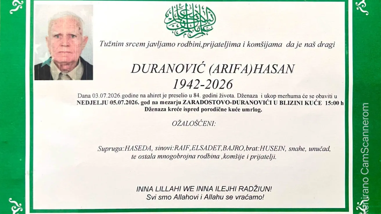 Duranović (Arifa) Hasan