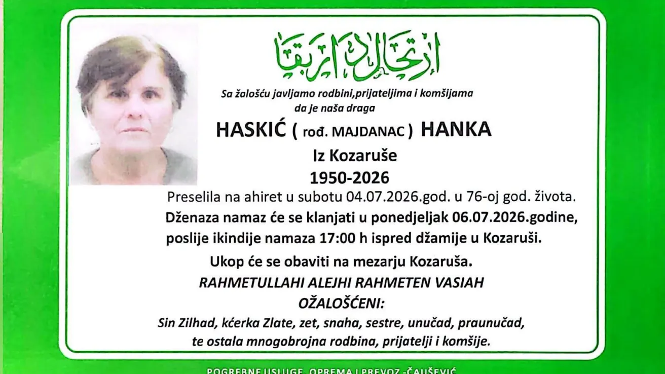 Haskić (rođ. Majdanac) Hanka