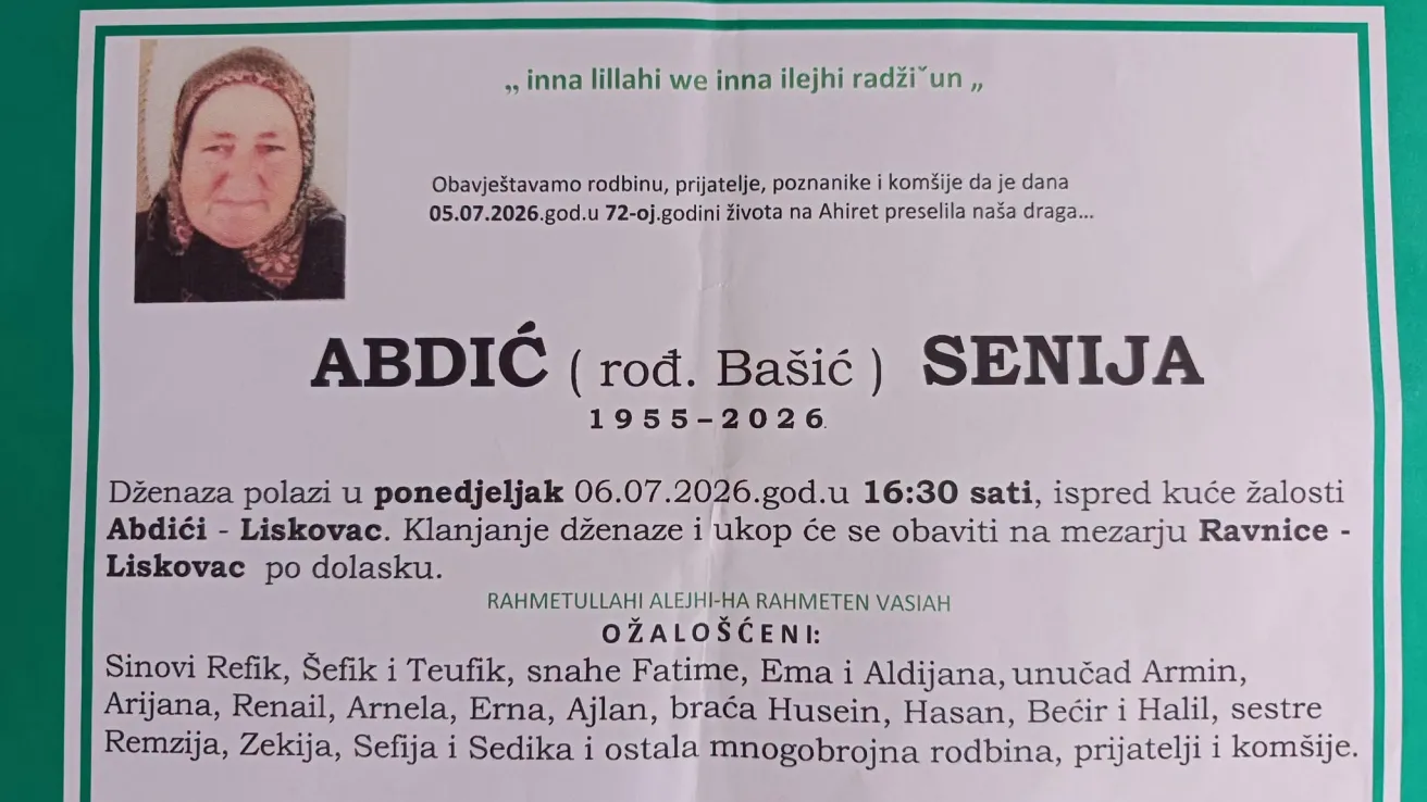 Abdić (rođ. Ba&scaron;ić) Senija