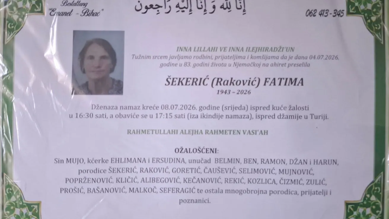 &Scaron;ekerić (Raković) Fatima
