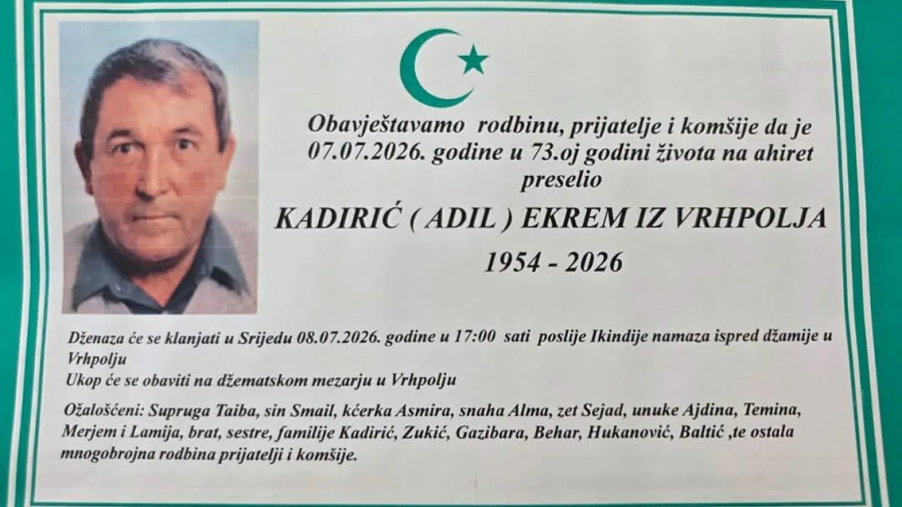 Kadirić (Adil) Ekrem iz Vrhpolja
