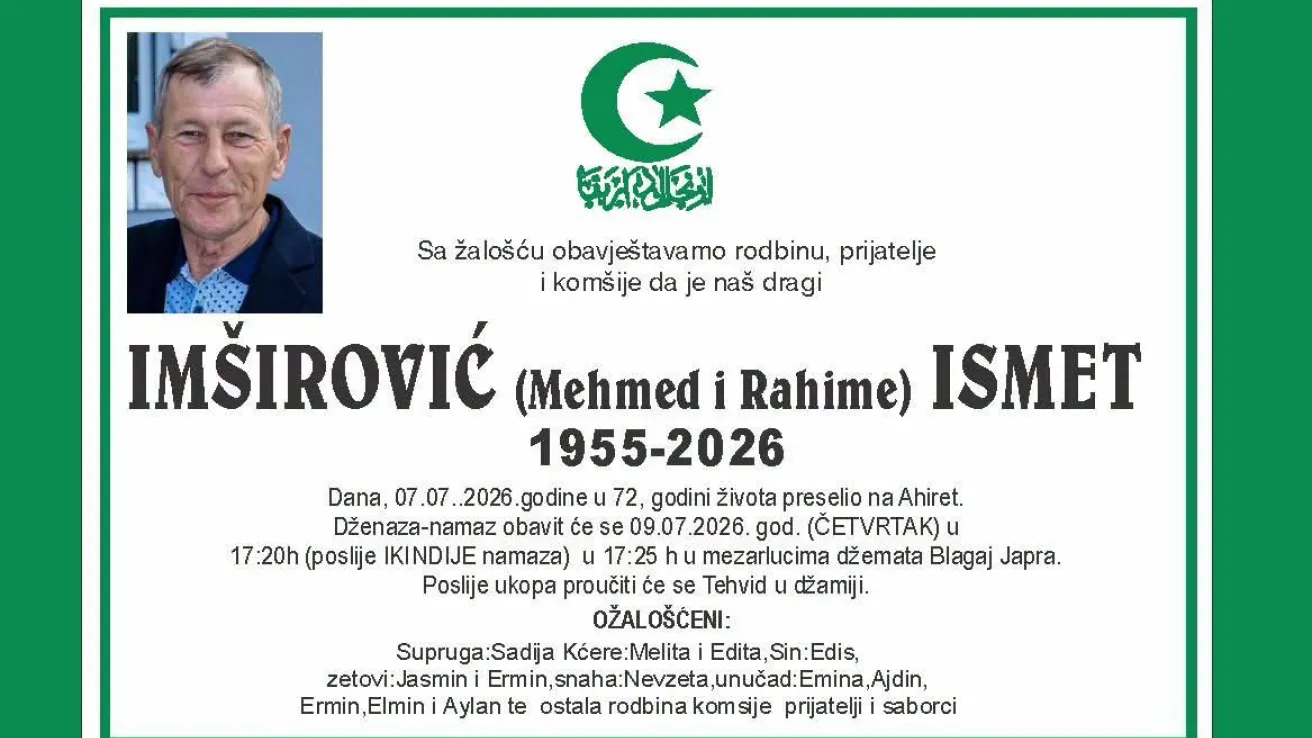 Im&scaron;irović (Mehmed i Rahime) Ismet