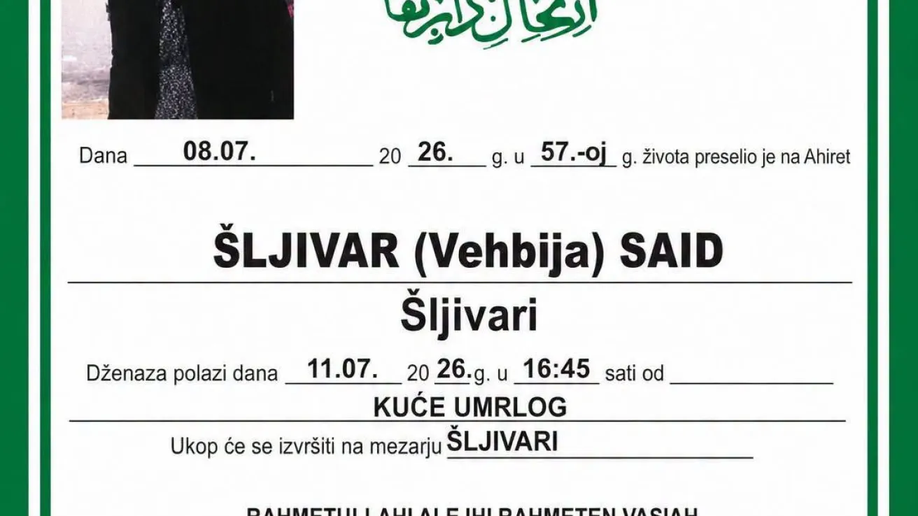 &Scaron;ljivar (Vehbija) Said
