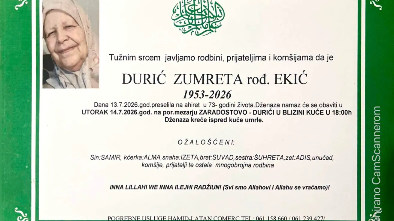 Durić Zumreta rođ. Ekić