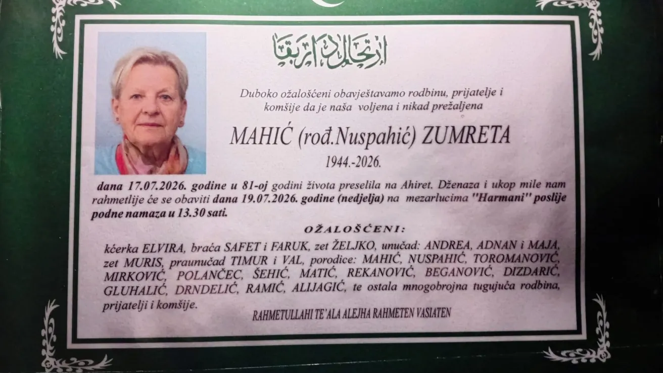 Mahić (rođ. Nuspahić) Zumreta