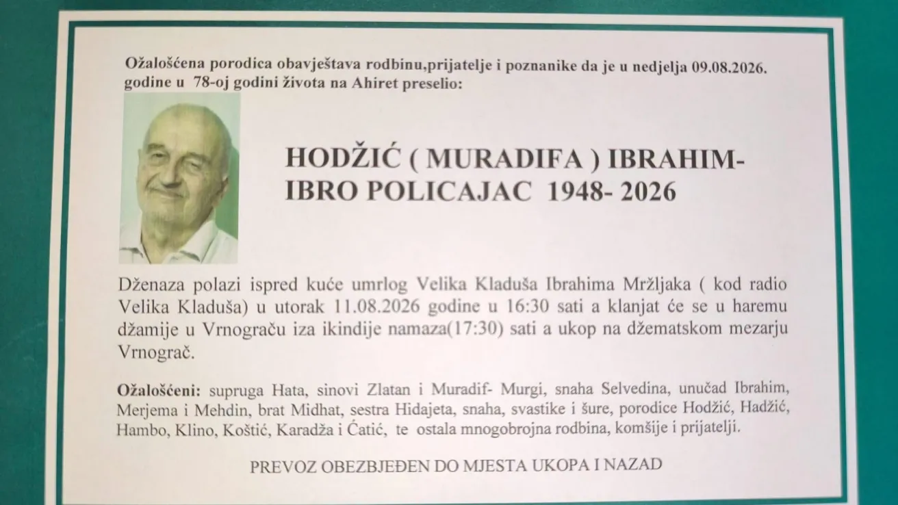Hodžić (Muradifa) Ibrahim &ndash; Ibro Policajac