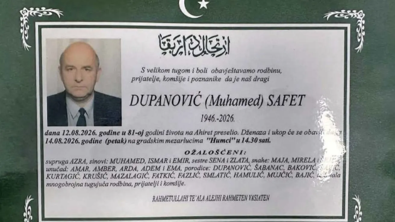 Dupanović (Muhamed) Safet