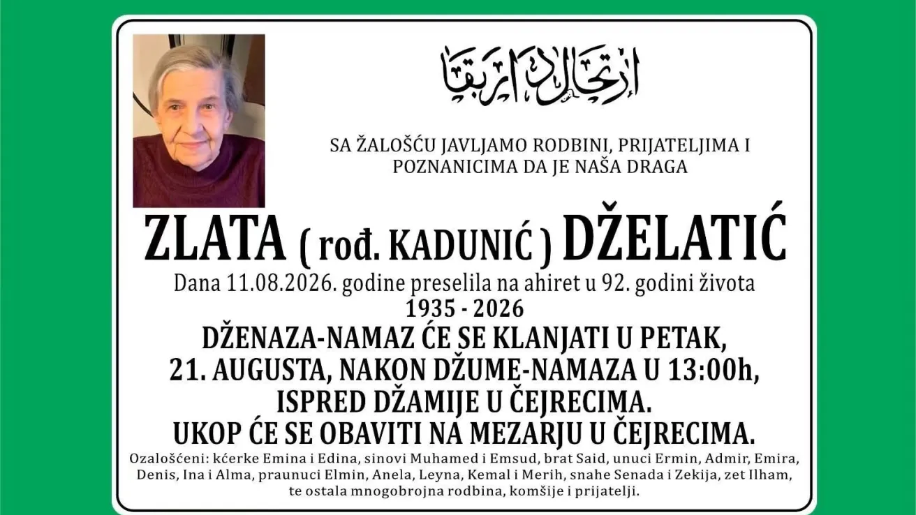 Zlata (rođ. Kadunić) Dželatić