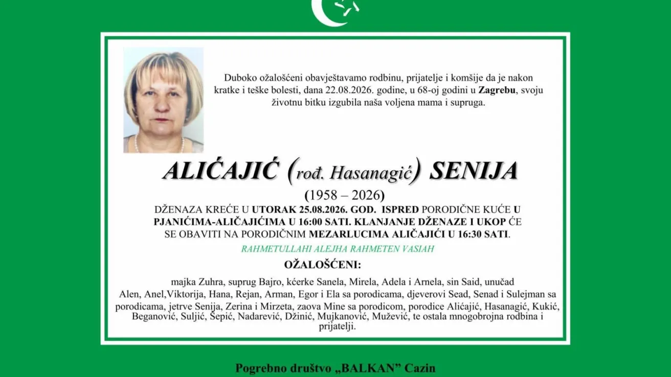 Aličajić (rođ. Hasanagić) Senija