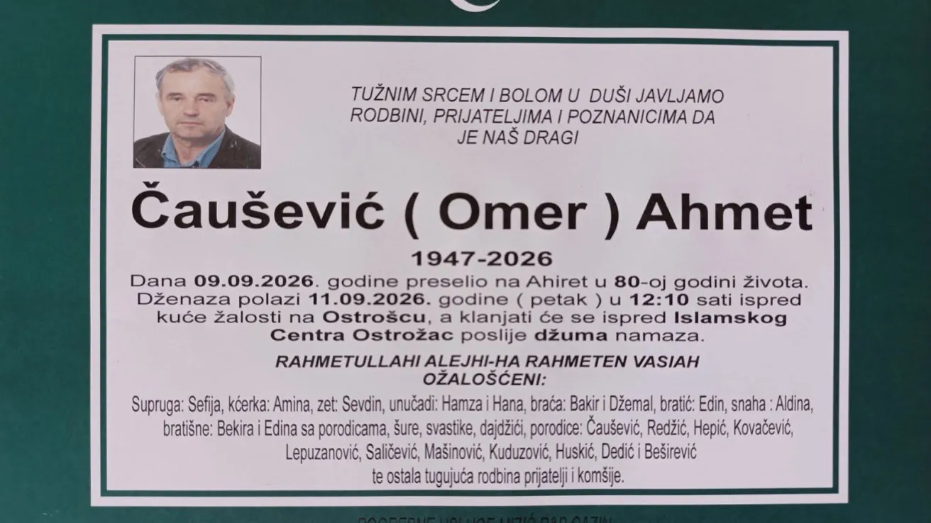 Čau&scaron;ević (Omer) Ahmet