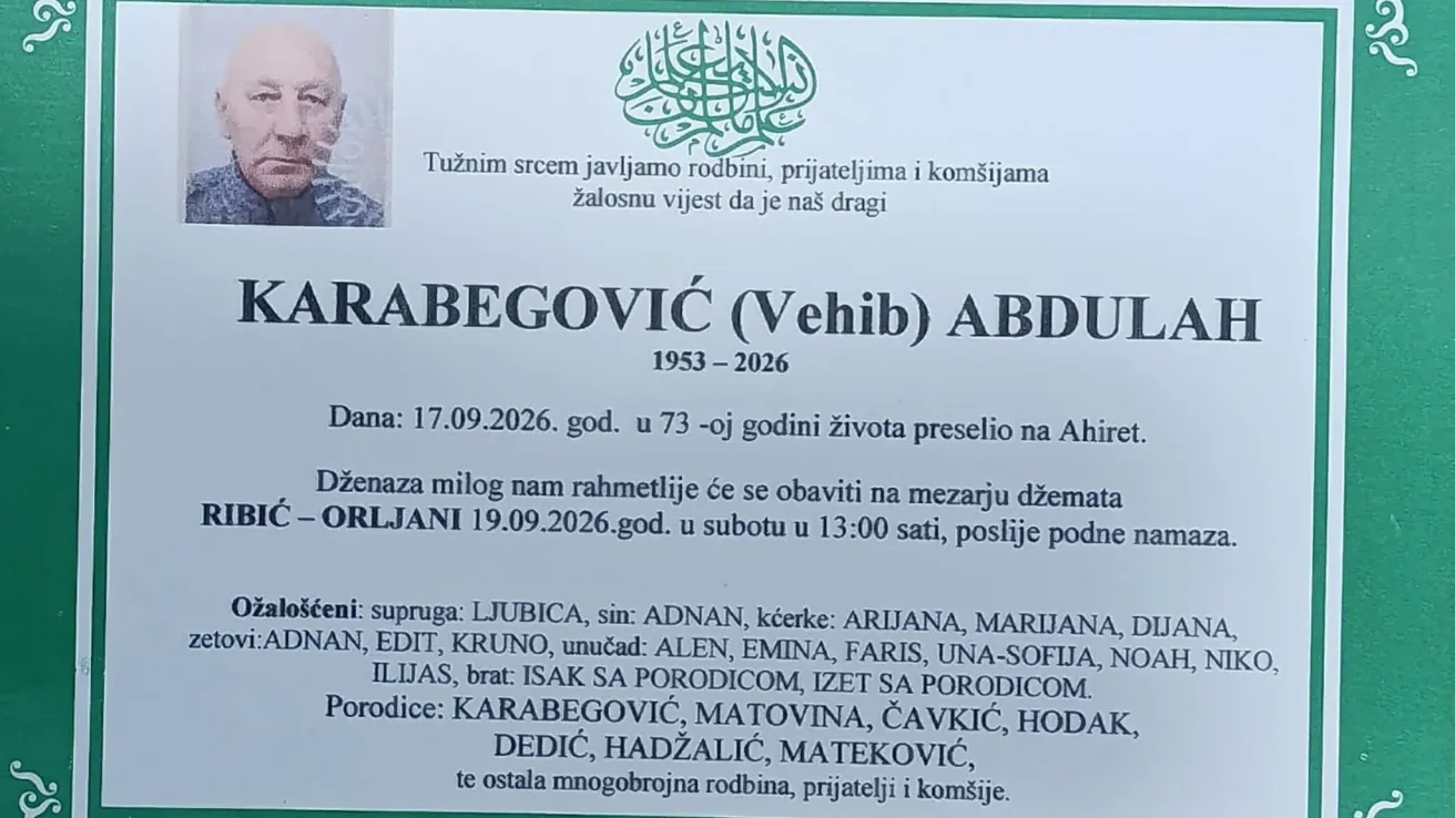 Karabegović (Vehib) Abdullah