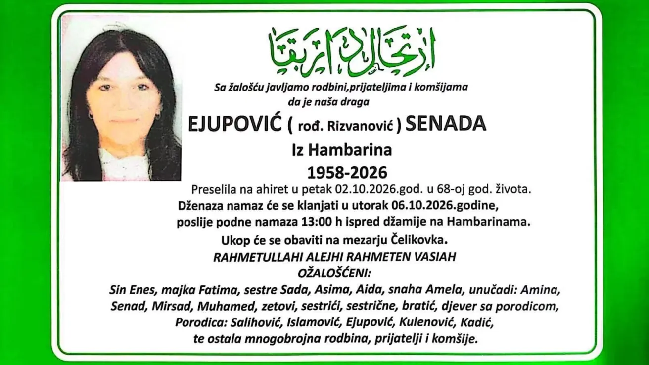 Ejupović (rođ. Rizvanović) Senada