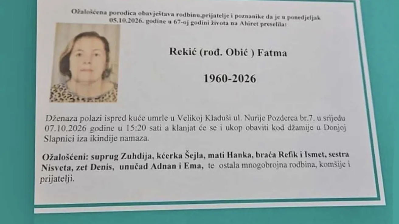 Rekić (rod. Obić) Fatma