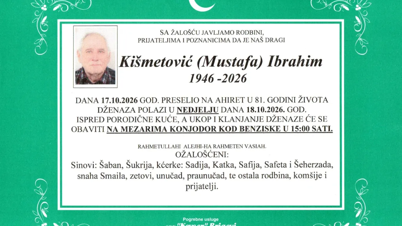 Ki&scaron;metović (Mustafa) Ibrahim