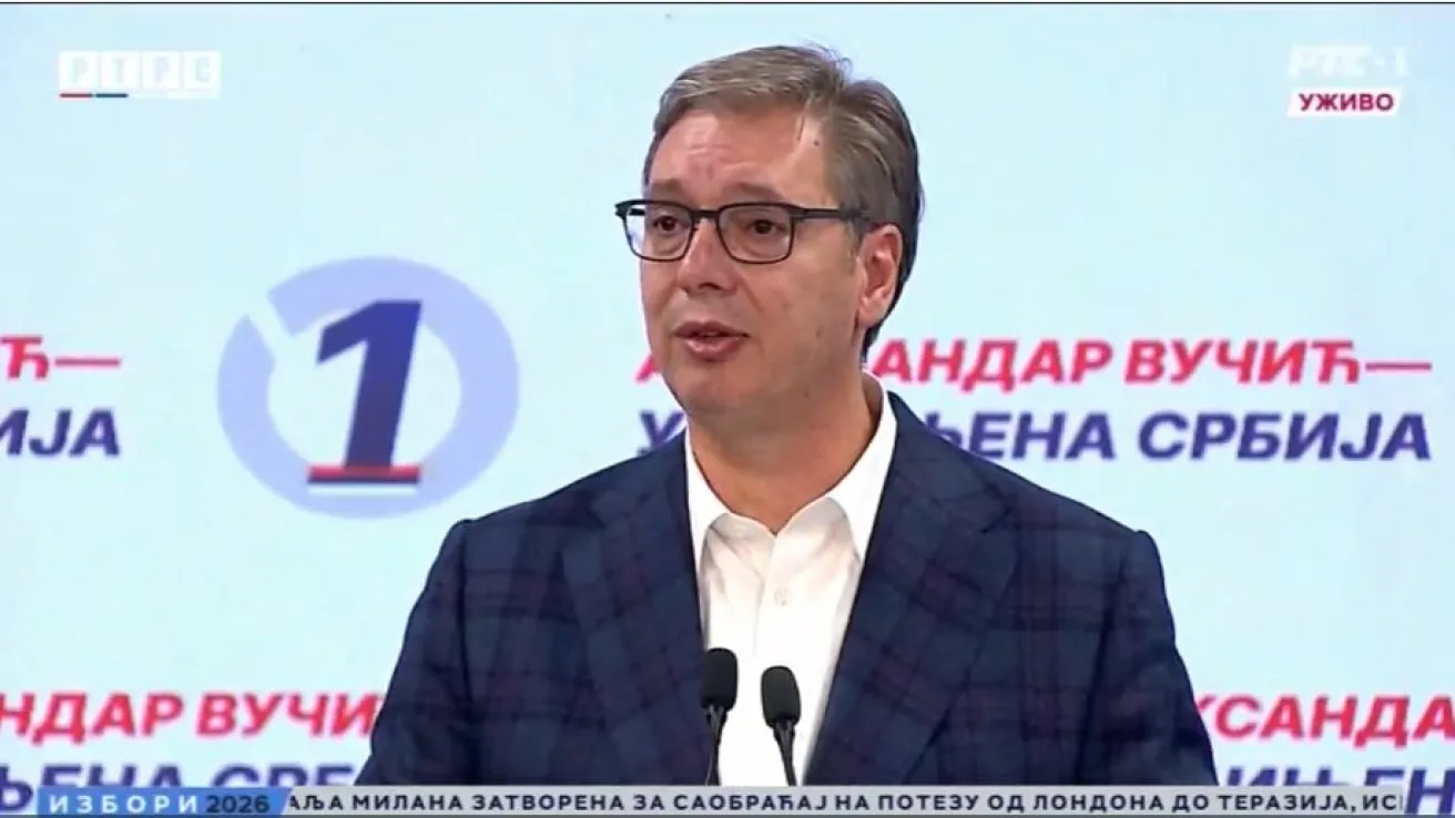 Aleksandar Vučić. Screenshot