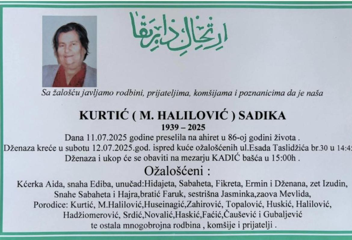 Kurtić (M. Halilović) Sadika