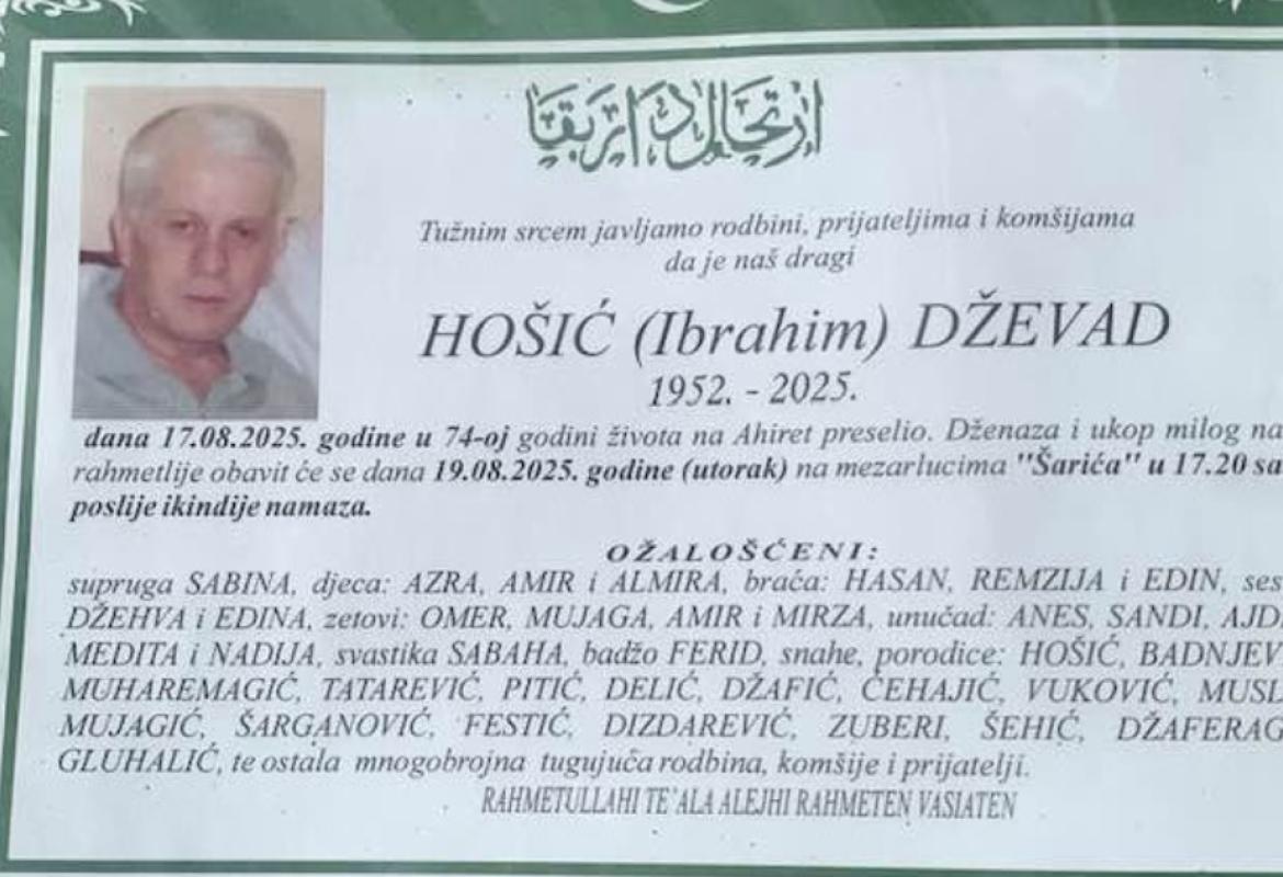 HOŠIĆ (Ibrahim) DŽEVAD