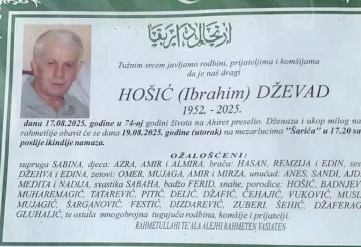 HOŠIĆ (Ibrahim) DŽEVAD