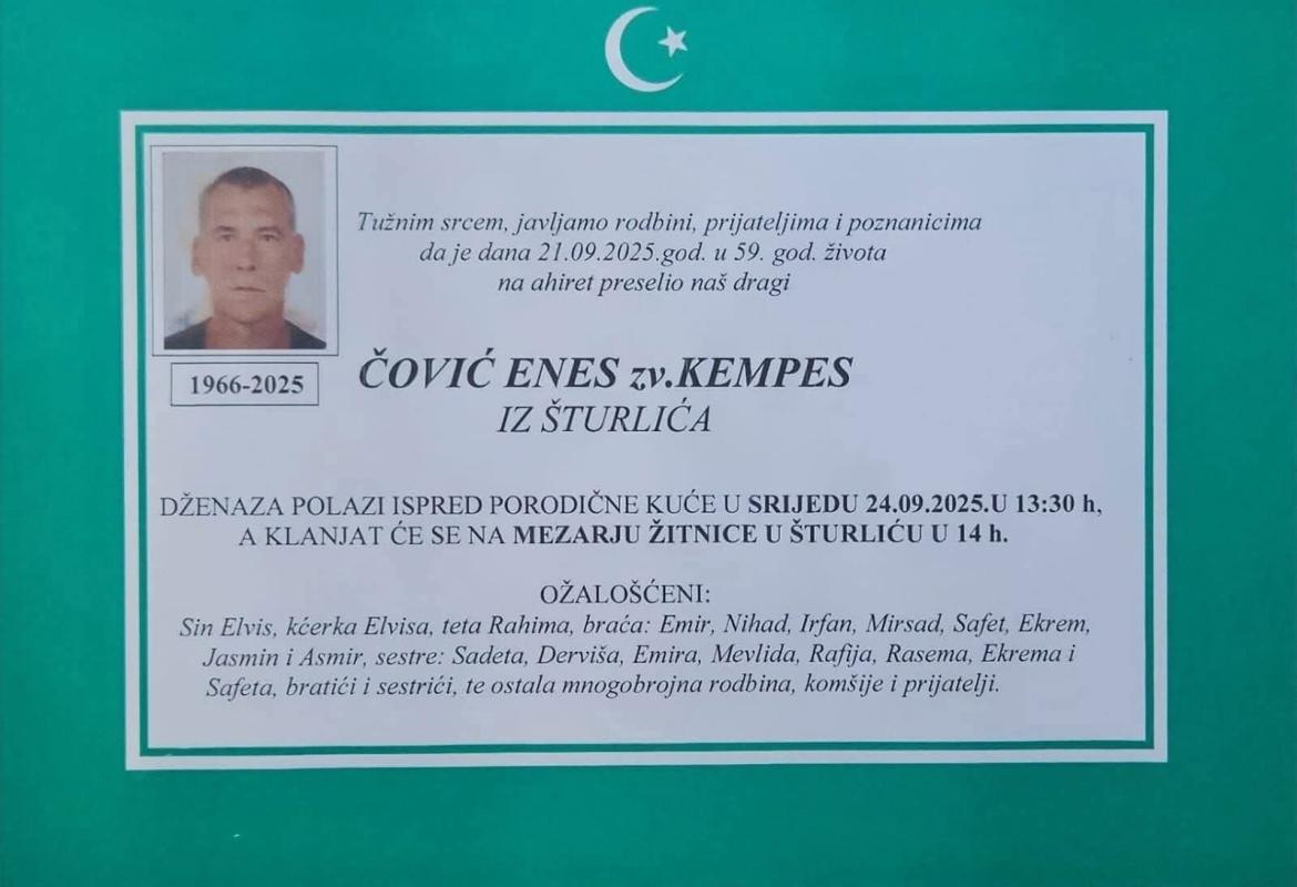 Čović Enes zv. Kempes iz Šturlića