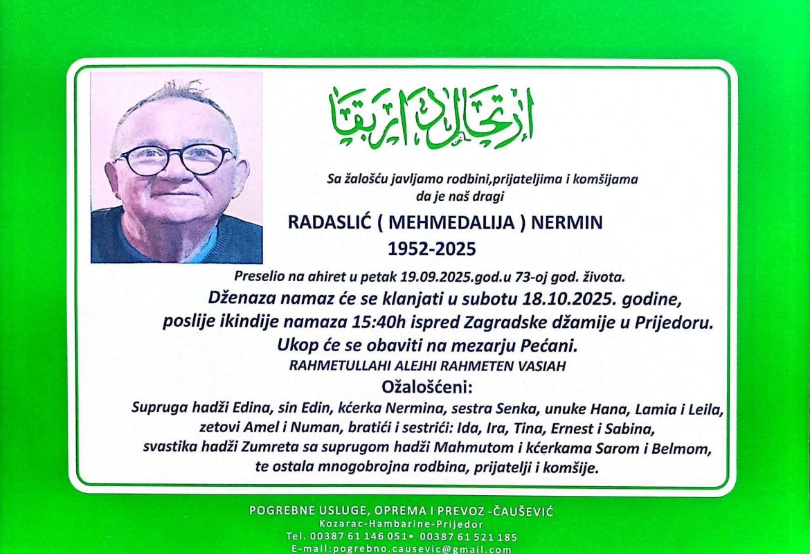 Radaslić (Mehmedalija) Nermin