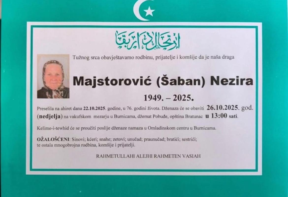 Majstorović (Šaban) Nezira