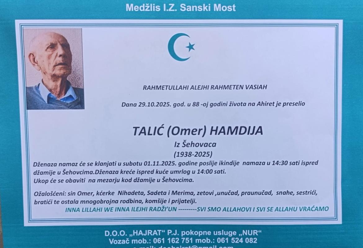 TALIĆ (Omer) HAMDlJA
