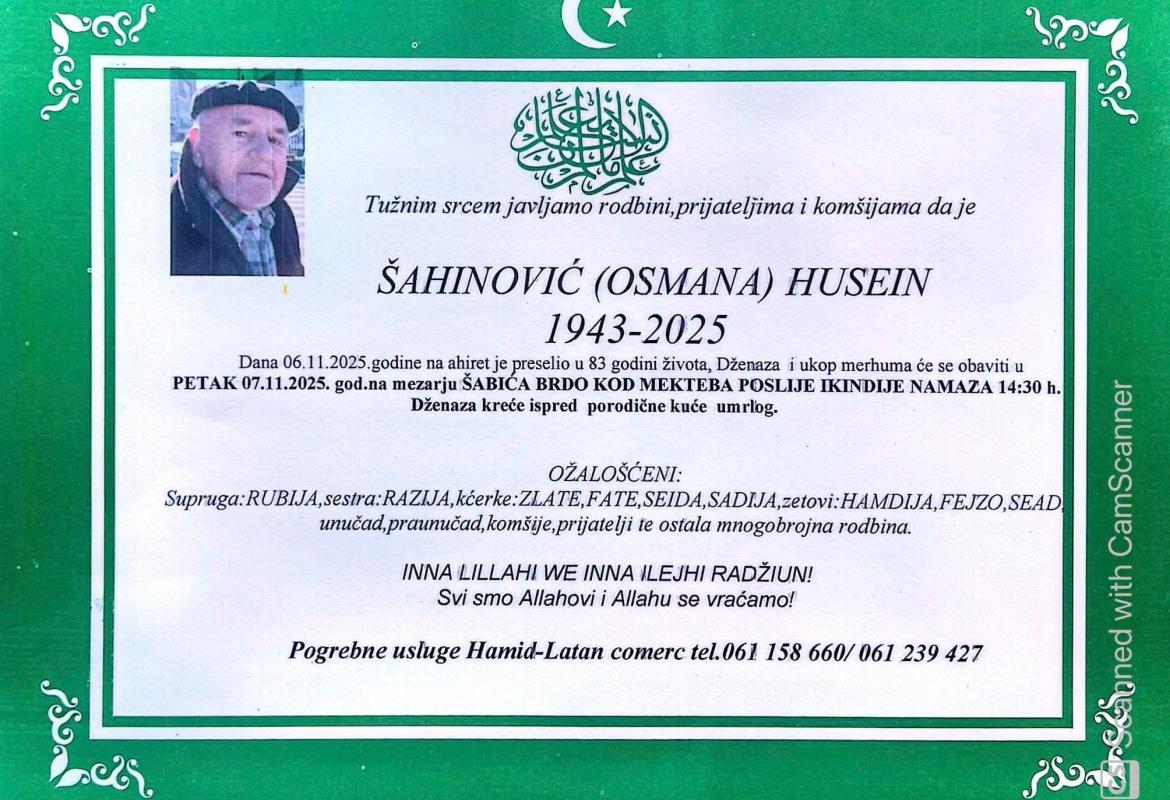 Šahinović (Osman) Husein