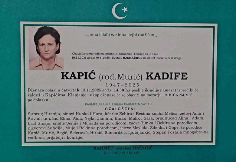 Kapić (rođ. Murić) Kadife