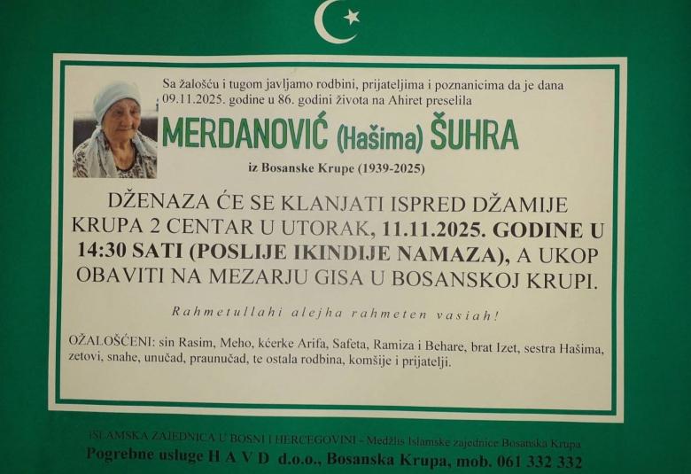 Merdanović (Hašima) Šuhra