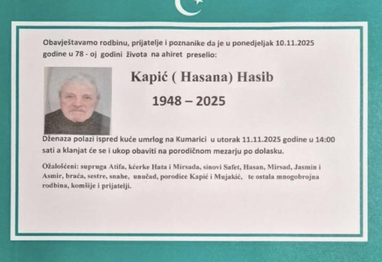 Kapić (Hasana) Hasib