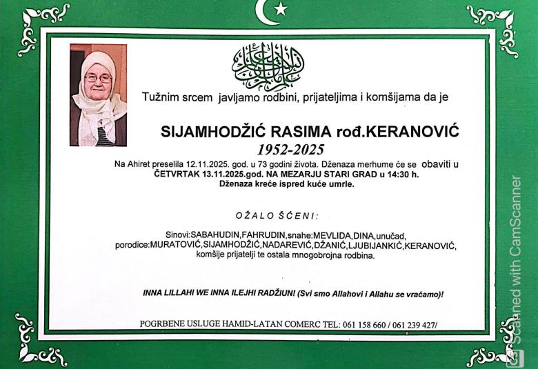 Sijamhodžić Rasima rođ. Keranović