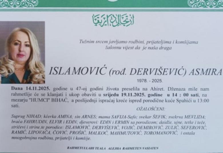 Islamović (rođ. Dervišević) Asmira