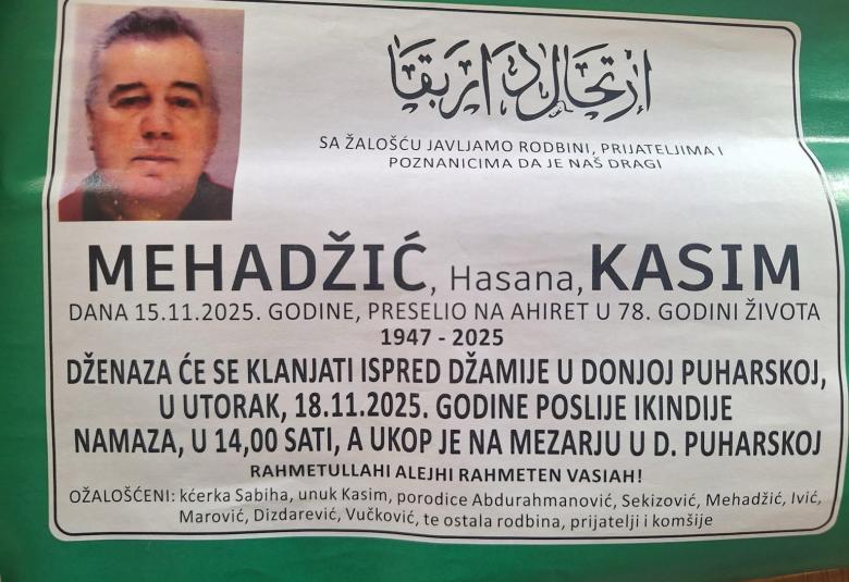 Mehadžić, Hasana, Kasim