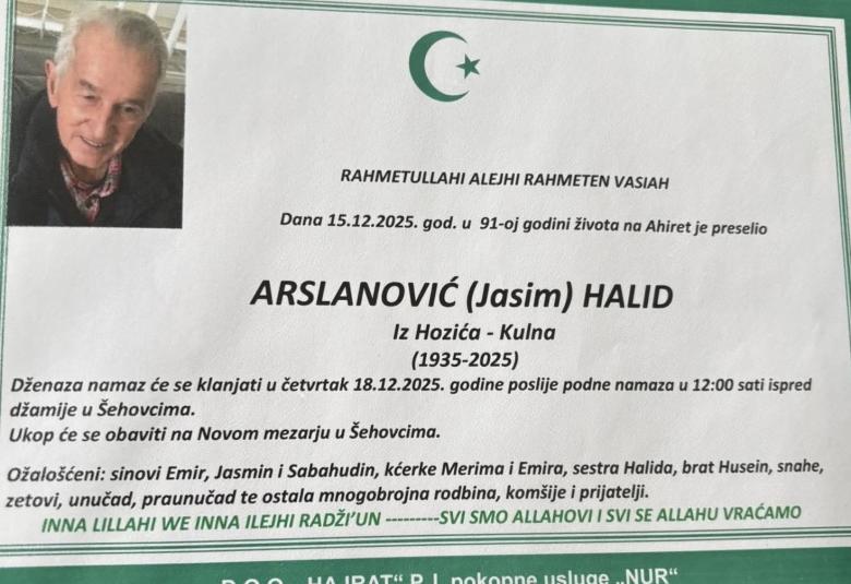 Arslanović (Jasim) Halid