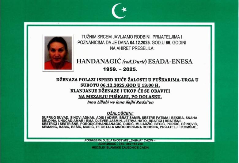 Handanagić (rođ. Đurić) Esada–Enesa