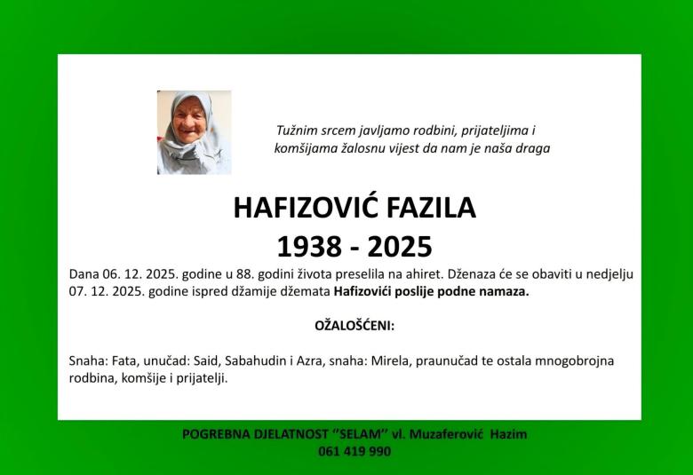 Hafizović Fazila