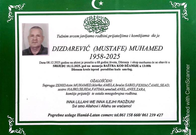 Dizdarević (Mustafe) Muhamed