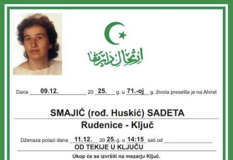 Smajić (rođ. Huskić) Sadeta