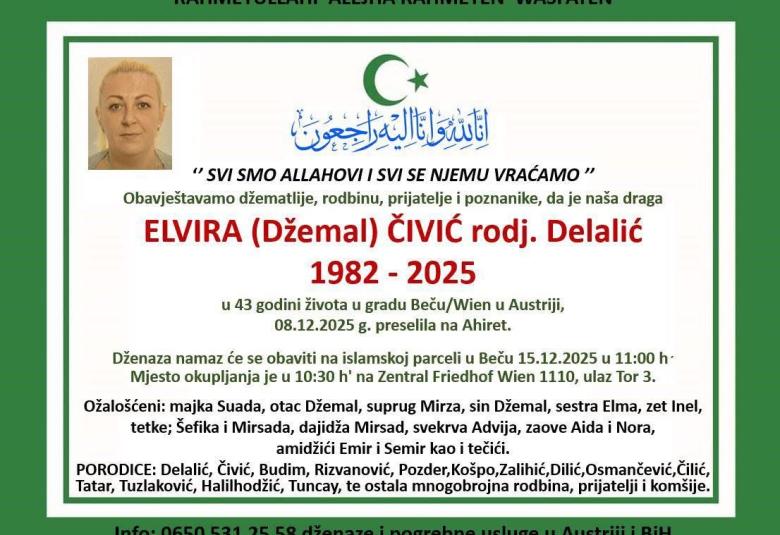 Elvira (Džemal) Čivić, rođ. Delalić