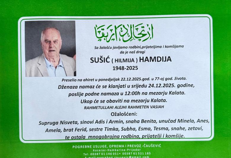 Su&scaron;ić (Hilmiја) Hamdija