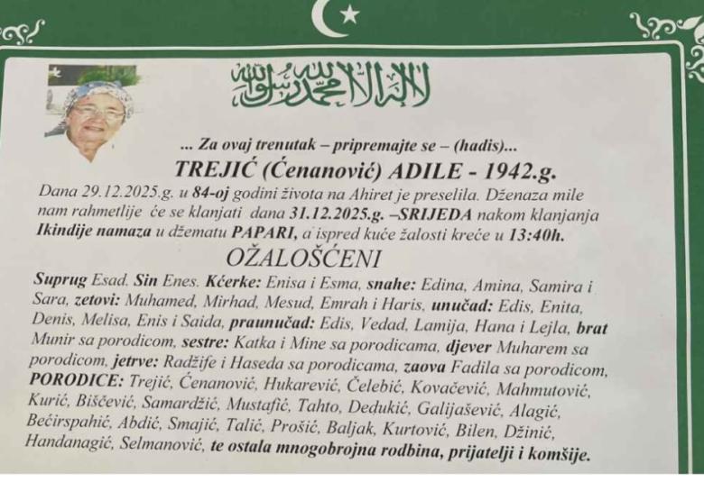 Trejić (Ćenanović) Adile